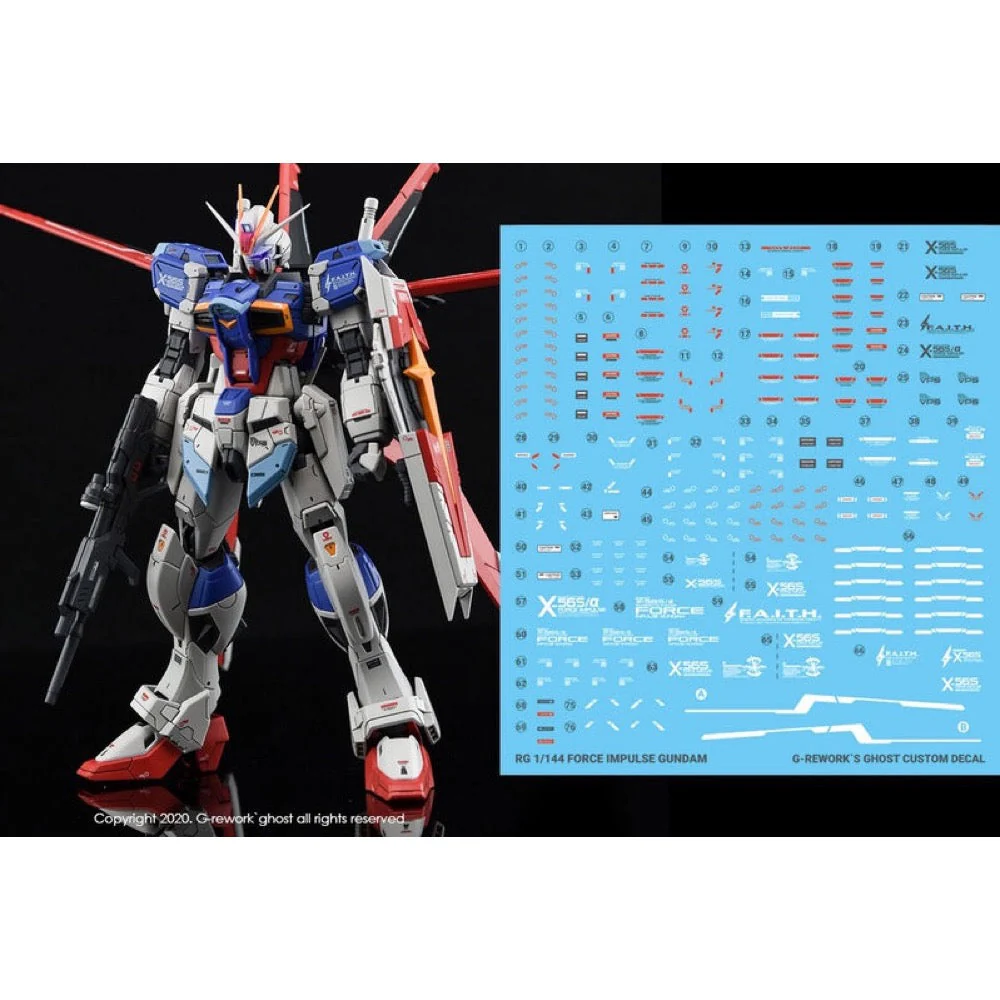 G-Rework CD-RG33 Premium Decal for RG Impulse Gundam - Image 2