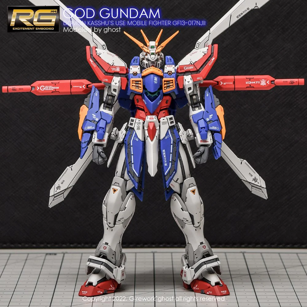 G-Rework CD-RG37 Premium Decal for RG God Gundam - Image 15