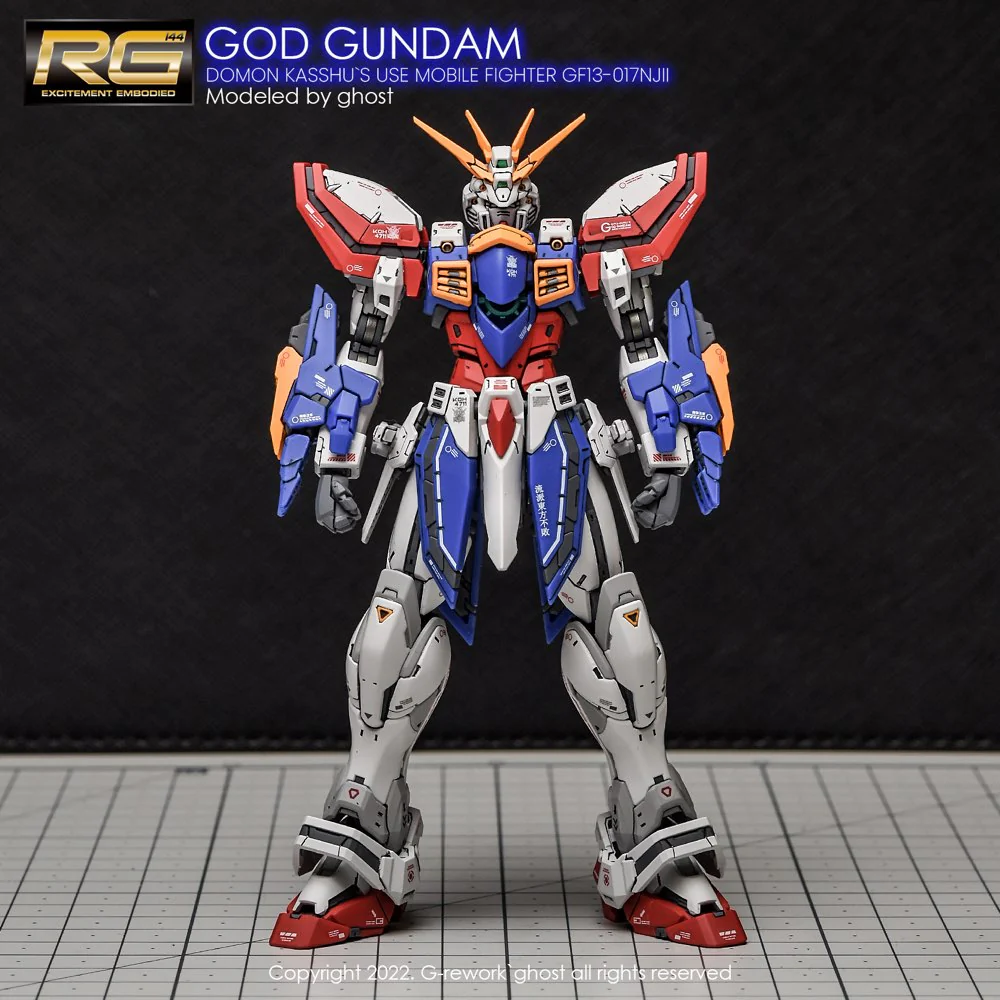 G-Rework CD-RG37 Premium Decal for RG God Gundam - Image 4