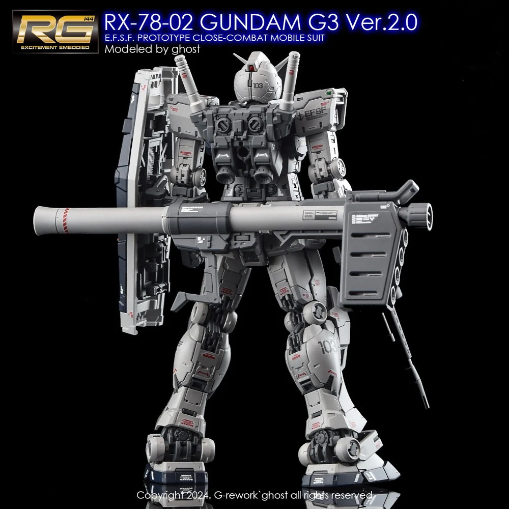 G-Rework CD-RG40-G3 Premium Decal for RG Rx-78-2 Gundam G3 Ver.2.0 - Image 6