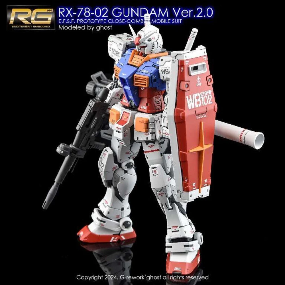G-Rework CD-RG40 Premium Decal for RG Rx-78-2 Gundam Ver.2.0 - Image 3