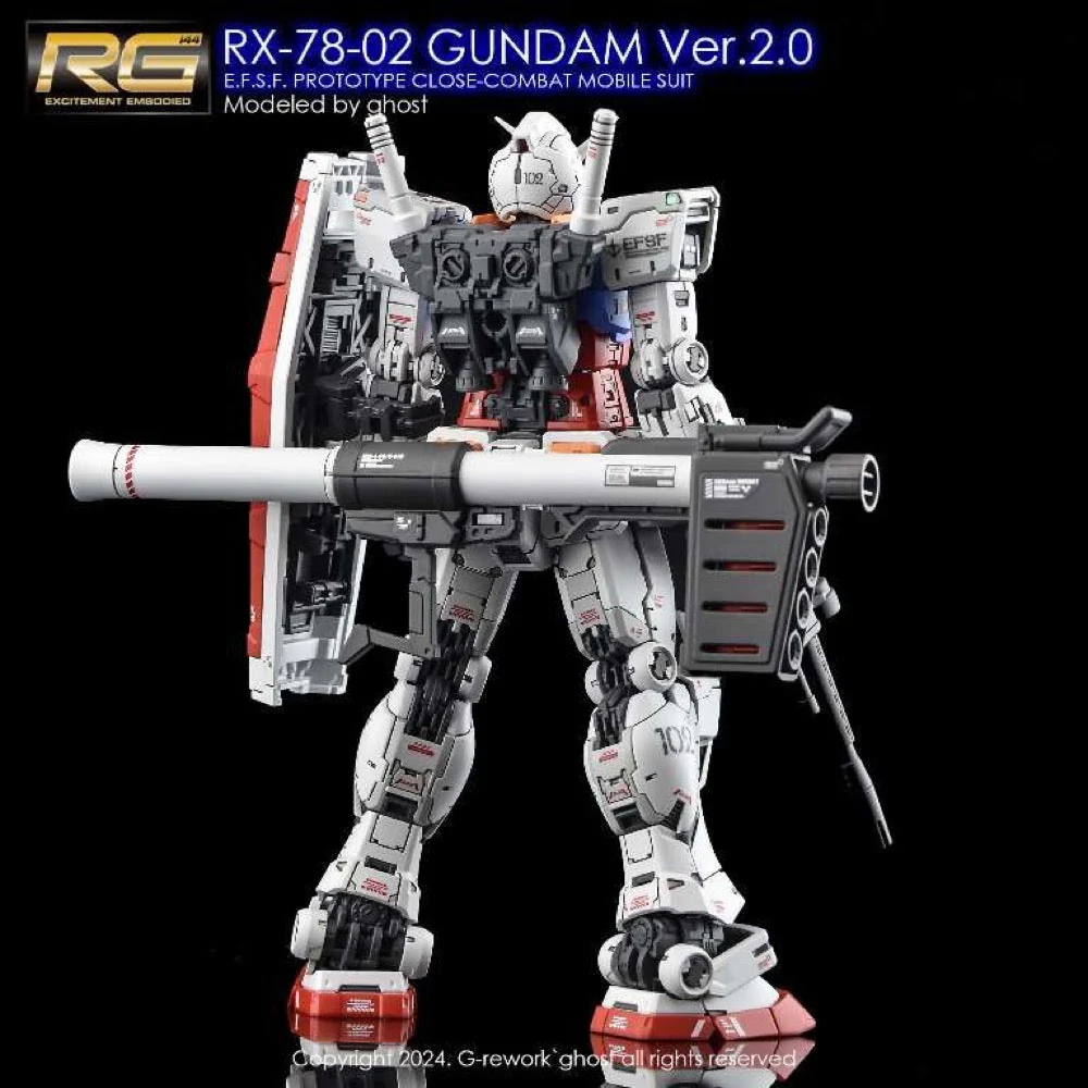 G-Rework CD-RG40 Premium Decal for RG Rx-78-2 Gundam Ver.2.0 - Image 6