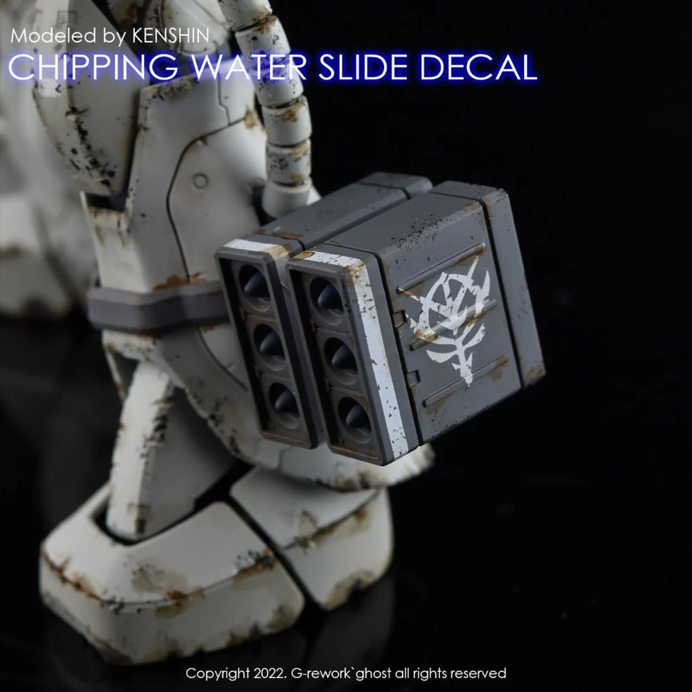 G-Rework CP-EF-01-W Premium Decal for Chipping Decal EFF 01 White - Image 5