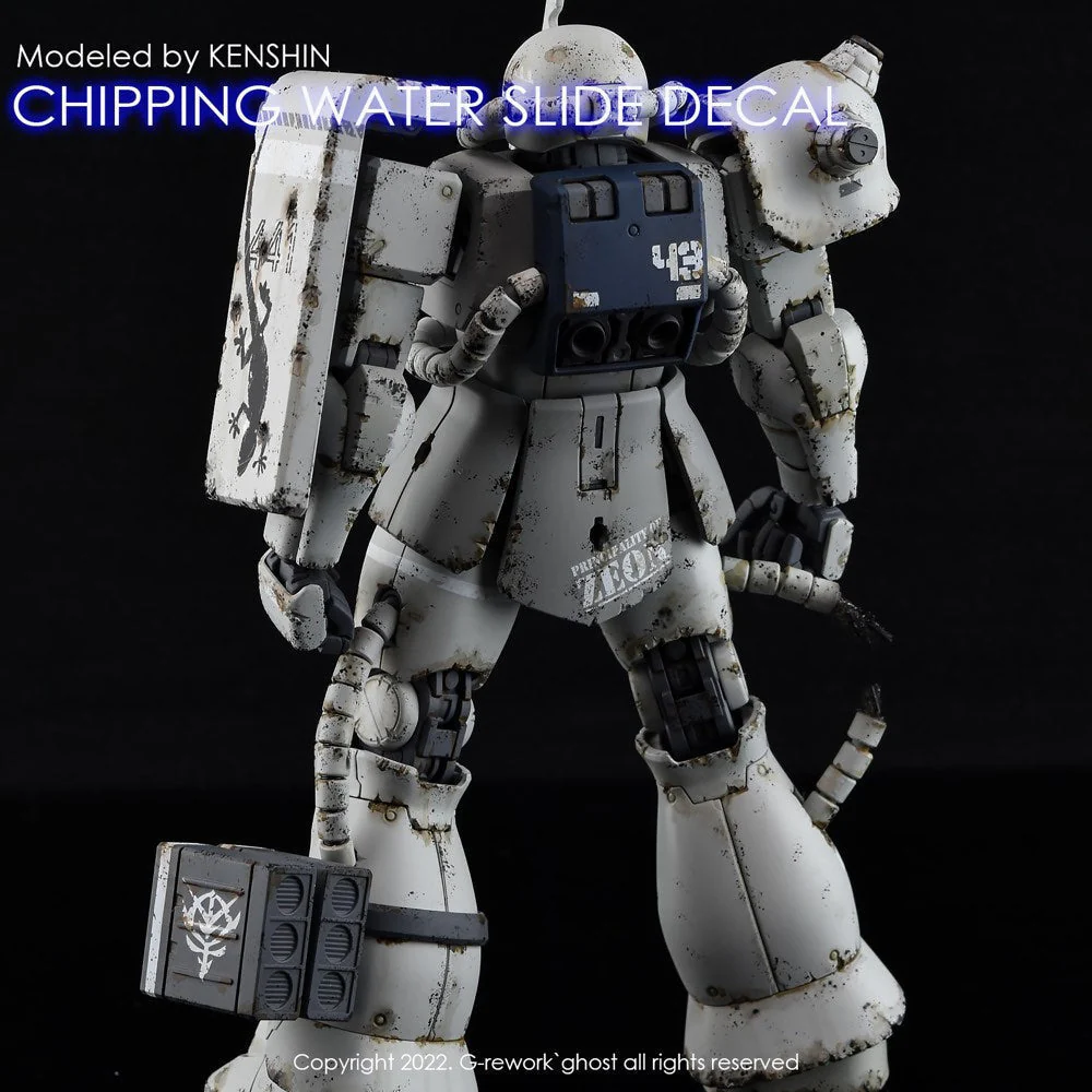 G-Rework CP-N-01-W Premium Decal for Chipping Decal Number 01 White - Image 6