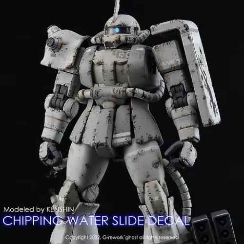 G-Rework CP-Z-01-W Premium Decal for Chipping Decal Zeon 01 White - Image 5