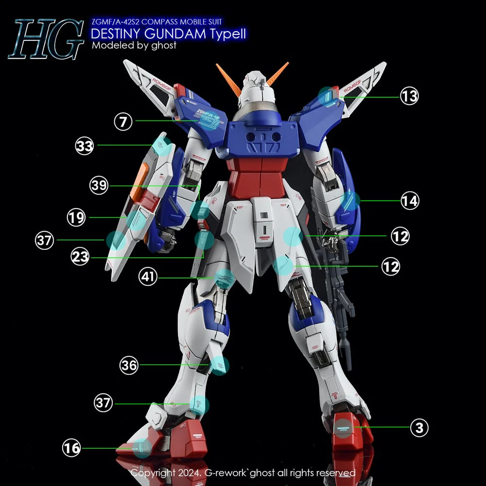 G-Rework CD-H224 Premium Decal for HG Destiny Spec 2 - Image 20