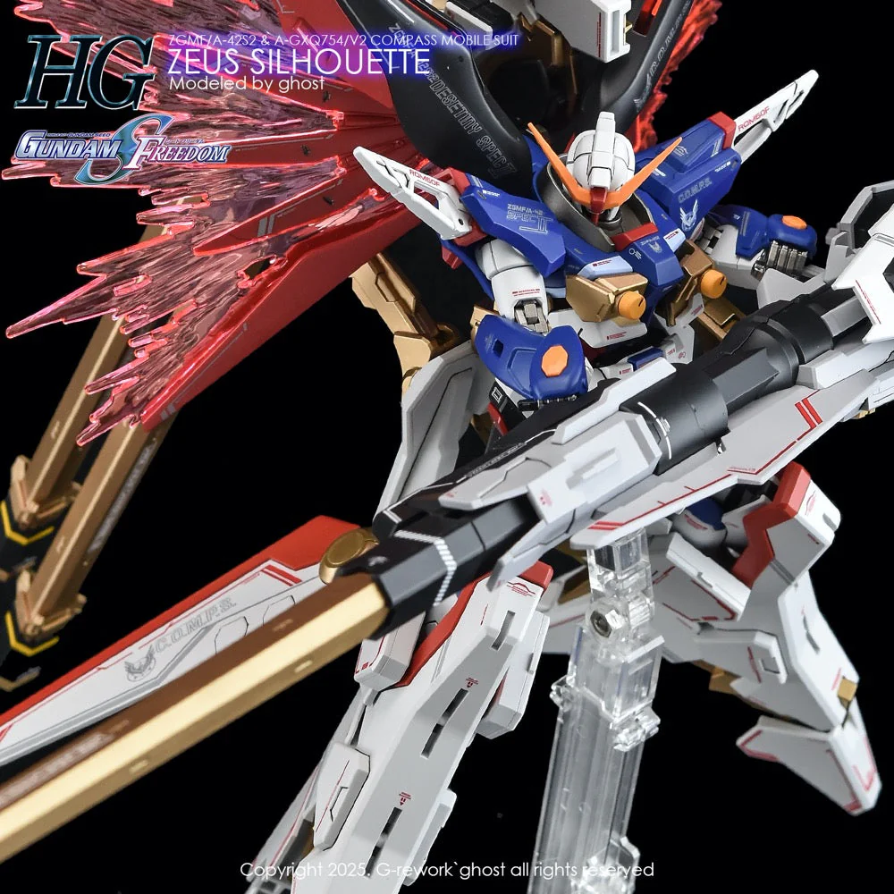 G-Rework CD-H258 Premium Decal for HG Zeus Silhouette