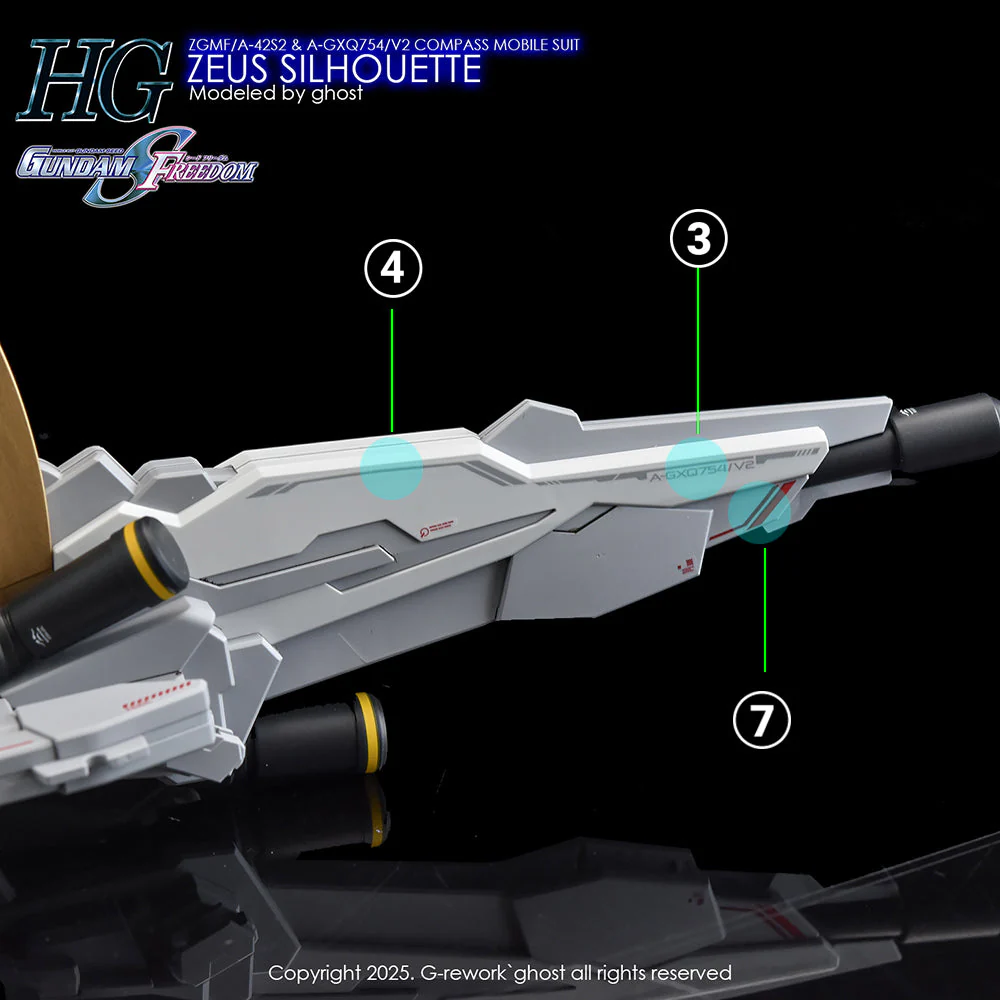 G-Rework CD-H258 Premium Decal for HG Zeus Silhouette - Image 25