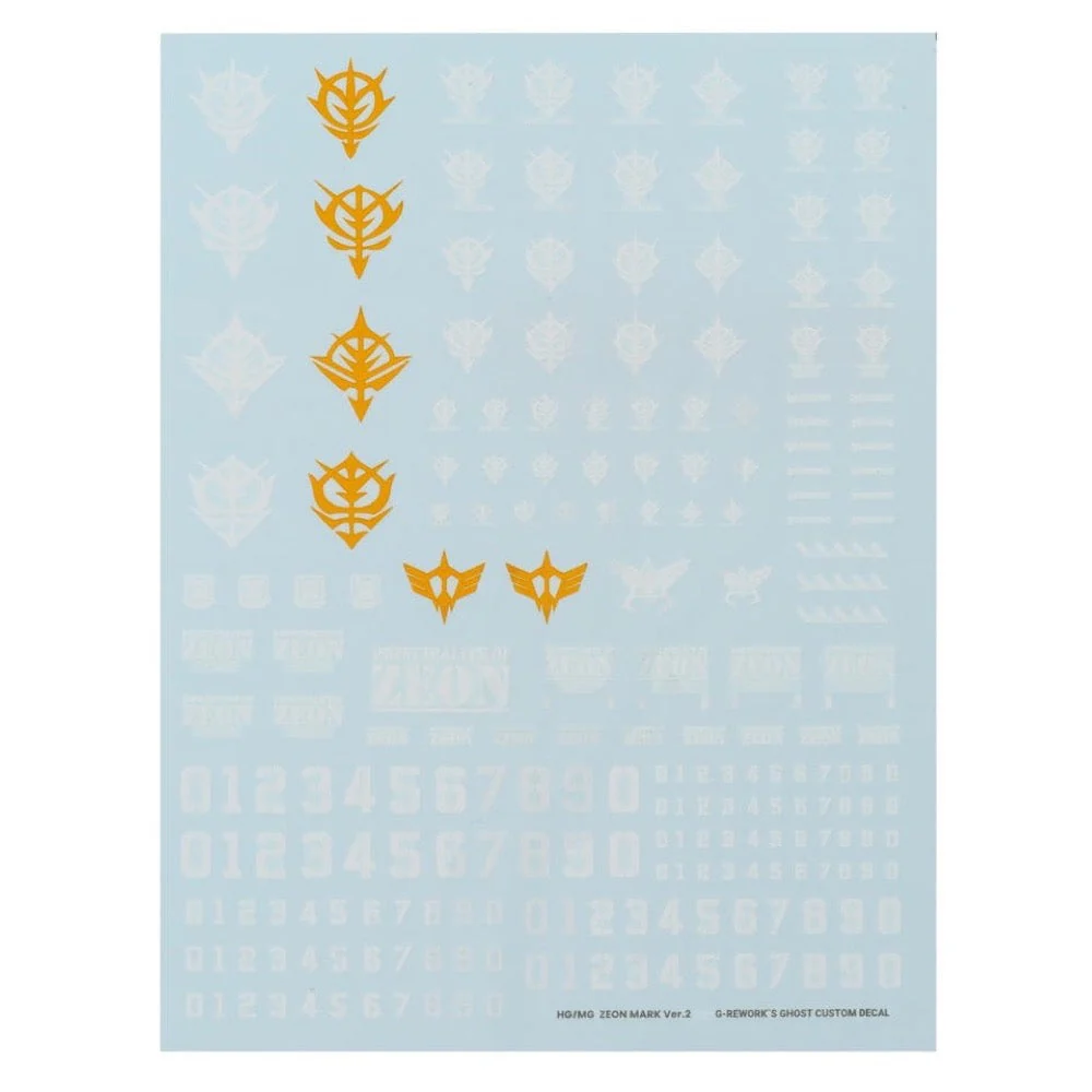 G-Rework TM-Z-02 Premium Decal for HG/MG Zeon Mark 02