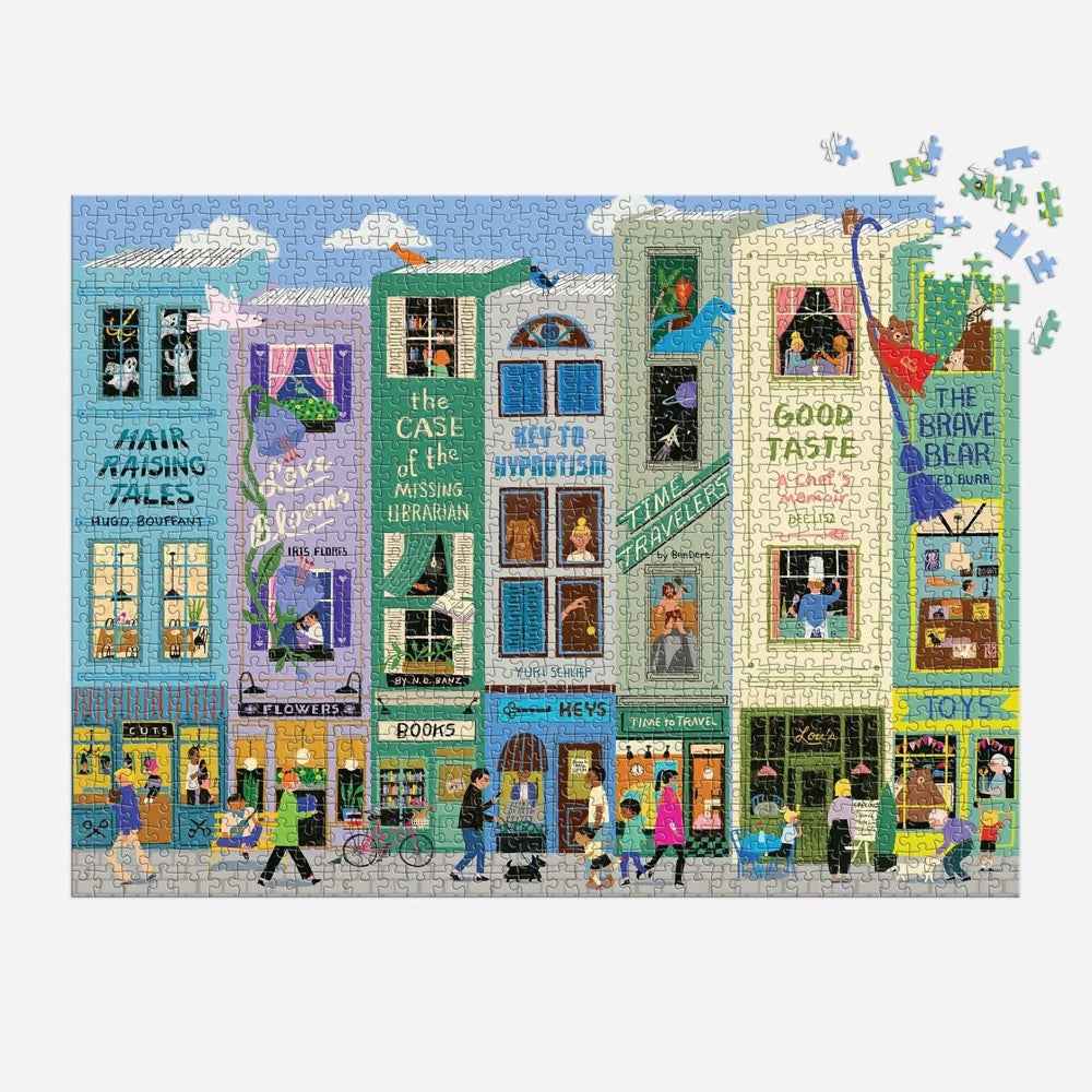 Galison Main Street Books 1000pc Jigsaw Puzzle - Image 4