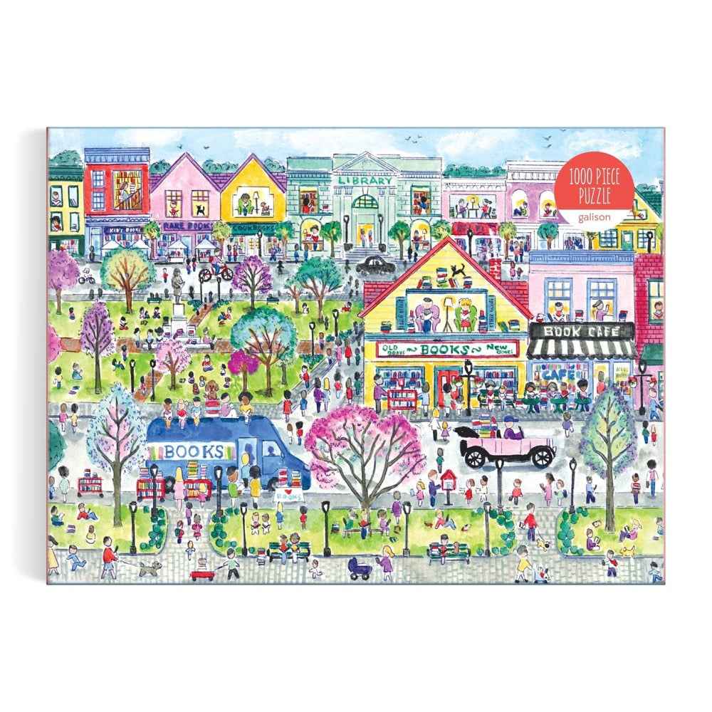 Galison Michael Storrings Book Town 1000pc Jigsaw Puzzle - Image 2