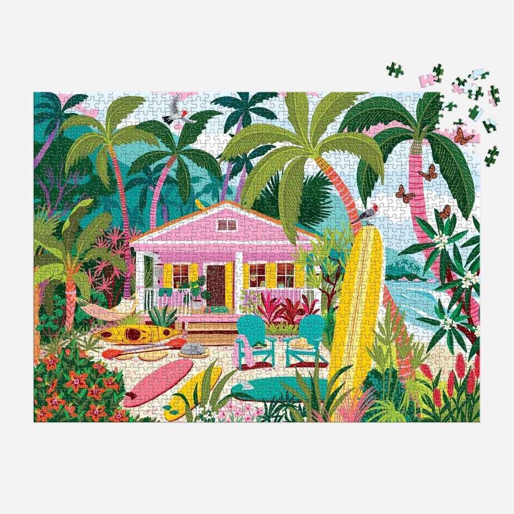 Galison Surfside Bungalow 1000pc Jigsaw Puzzle - Image 4