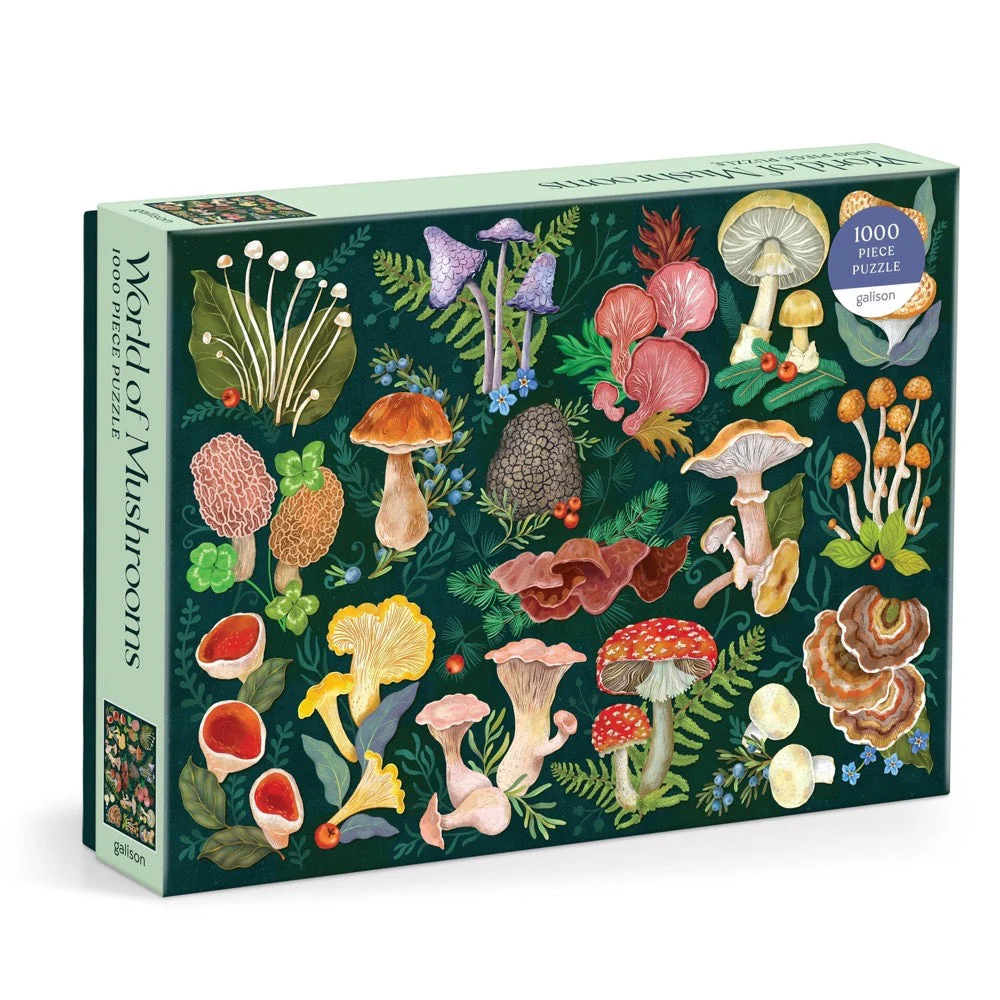 Galison World of Mushrooms 1000pc Jigsaw Puzzle