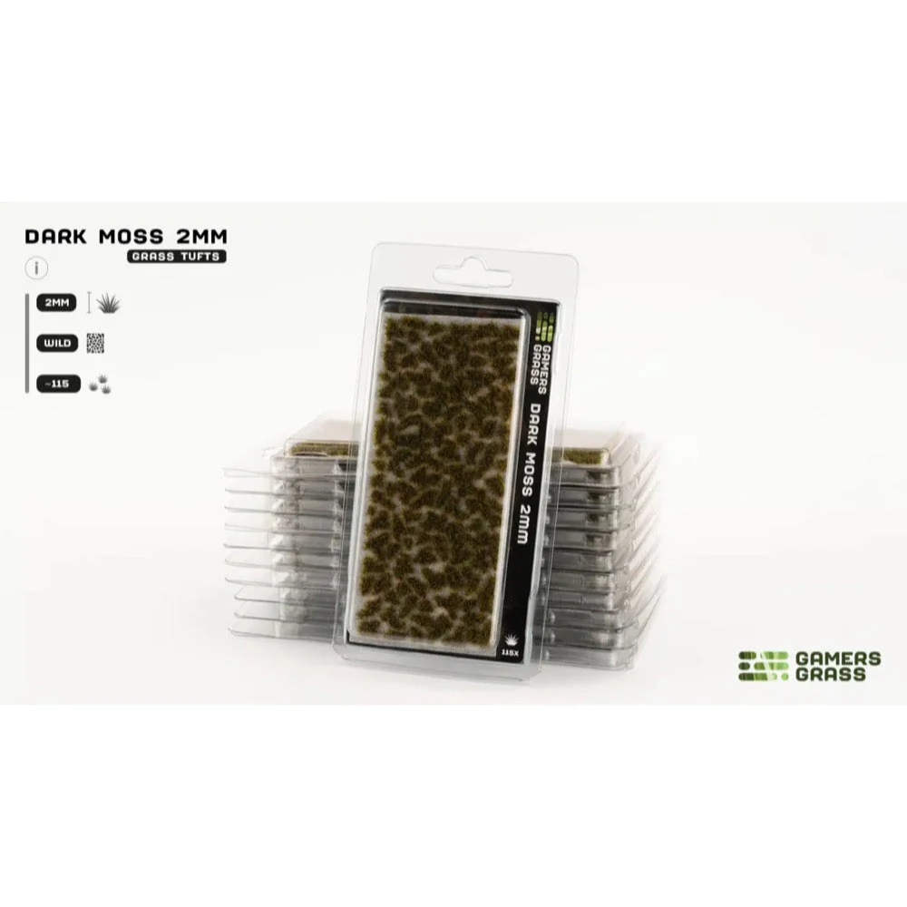 Gamers Grass GG2-DMO Dark Moss Tufts 2mm - Image 2