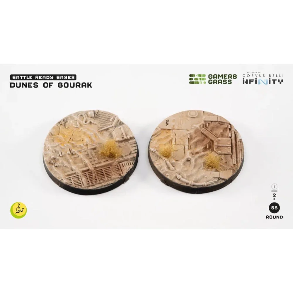 Gamers Grass GGB-DBR55 Dunes of Bourak Round 55mm 2pc