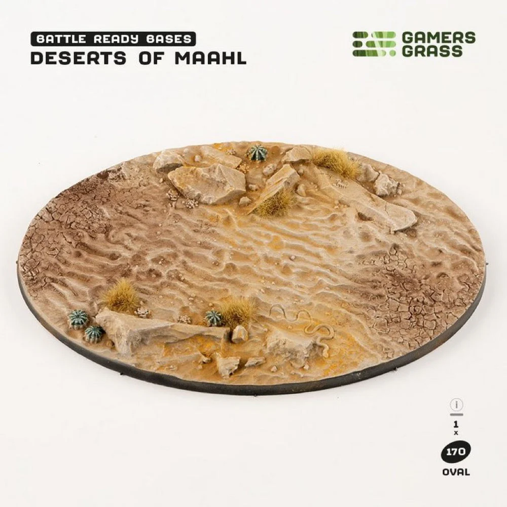 Gamers Grass GGB-DO170 Battle Ready Deserts of Maahl Oval Bases 170mm 1pc - Image 2