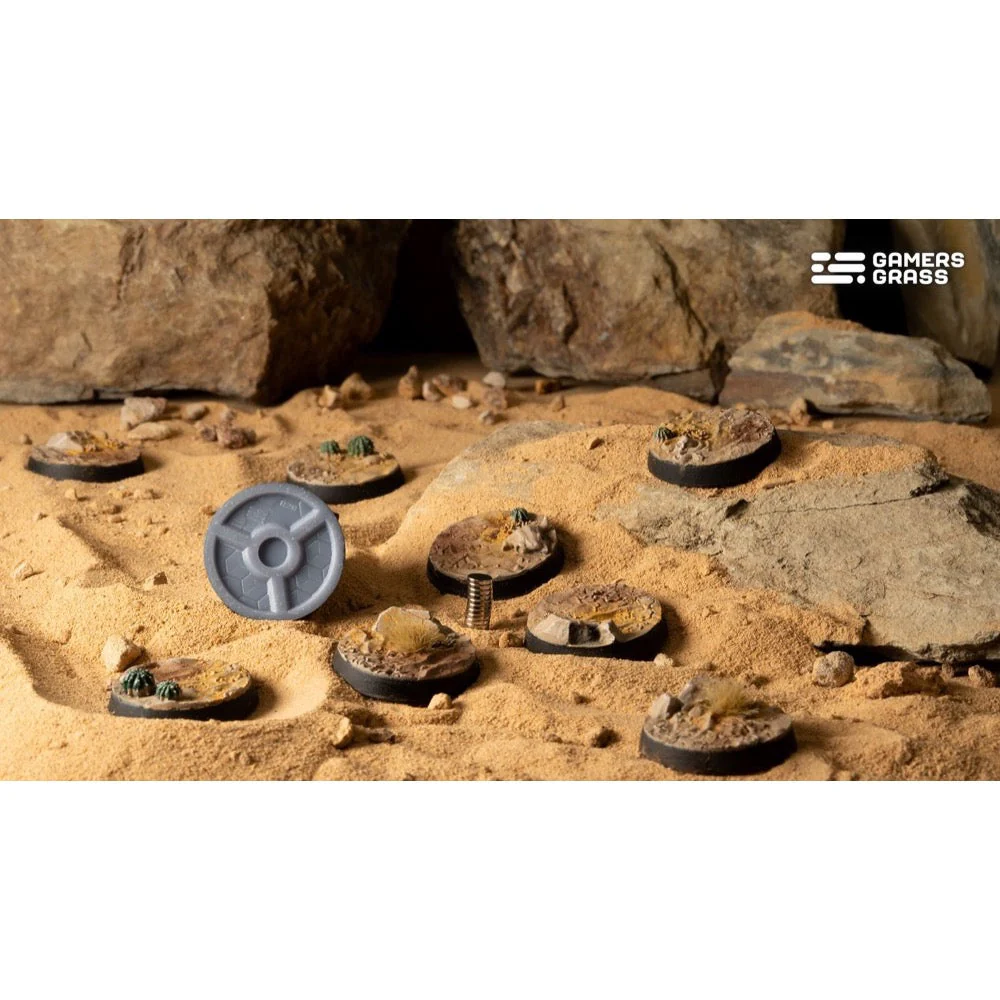 Gamers Grass GGB-DR28 Deserts of Maahl Bases Round 28mm 8pc - Image 2