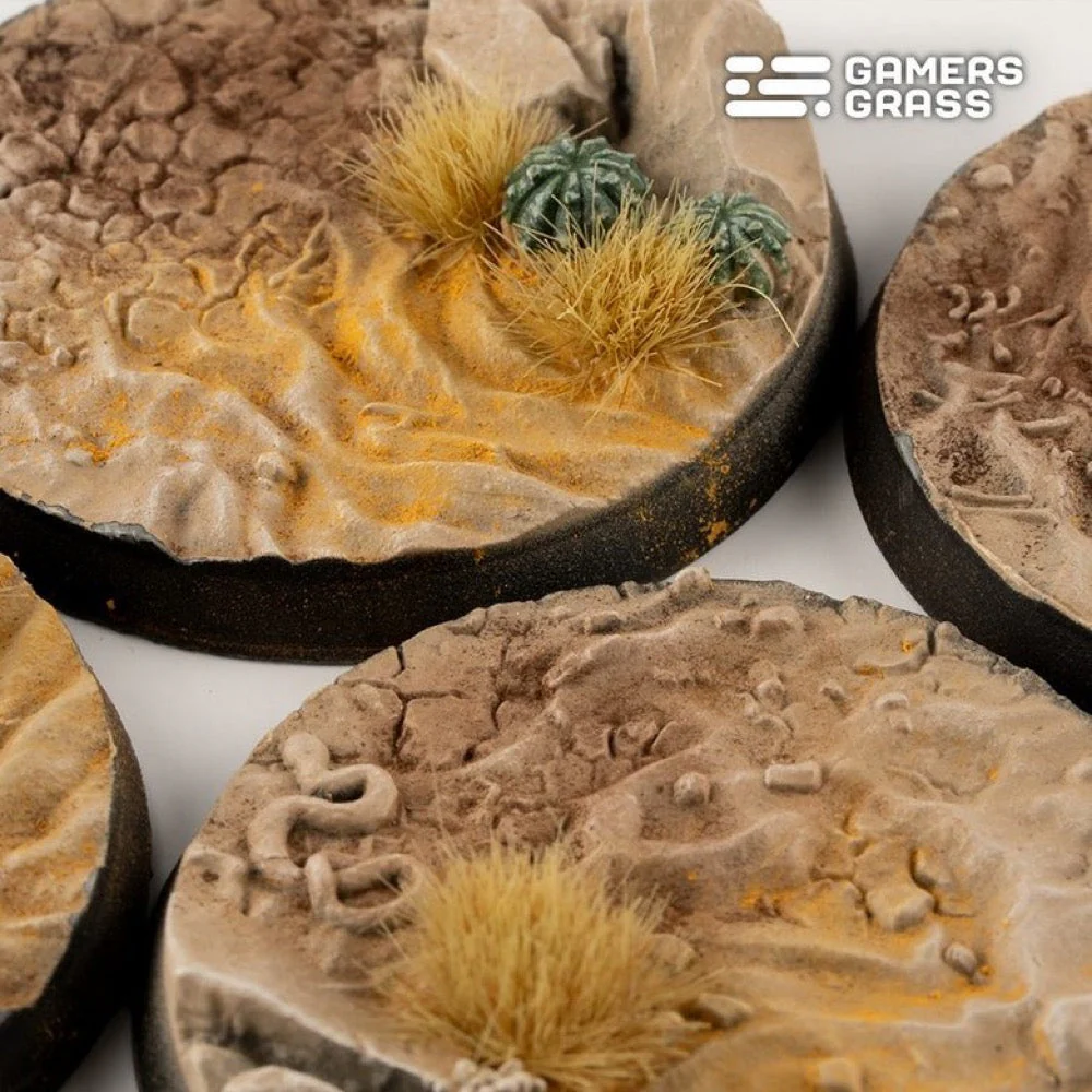 Gamers Grass GGB-DR50 Battle Ready Deserts of Maahl Round Bases 50mm 3pc - Image 3