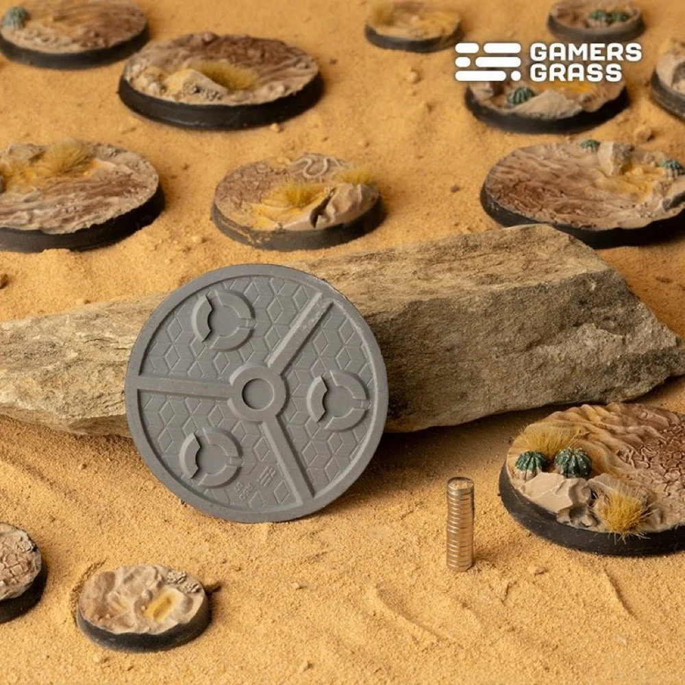 Gamers Grass GGB-DR50 Battle Ready Deserts of Maahl Round Bases 50mm 3pc - Image 4