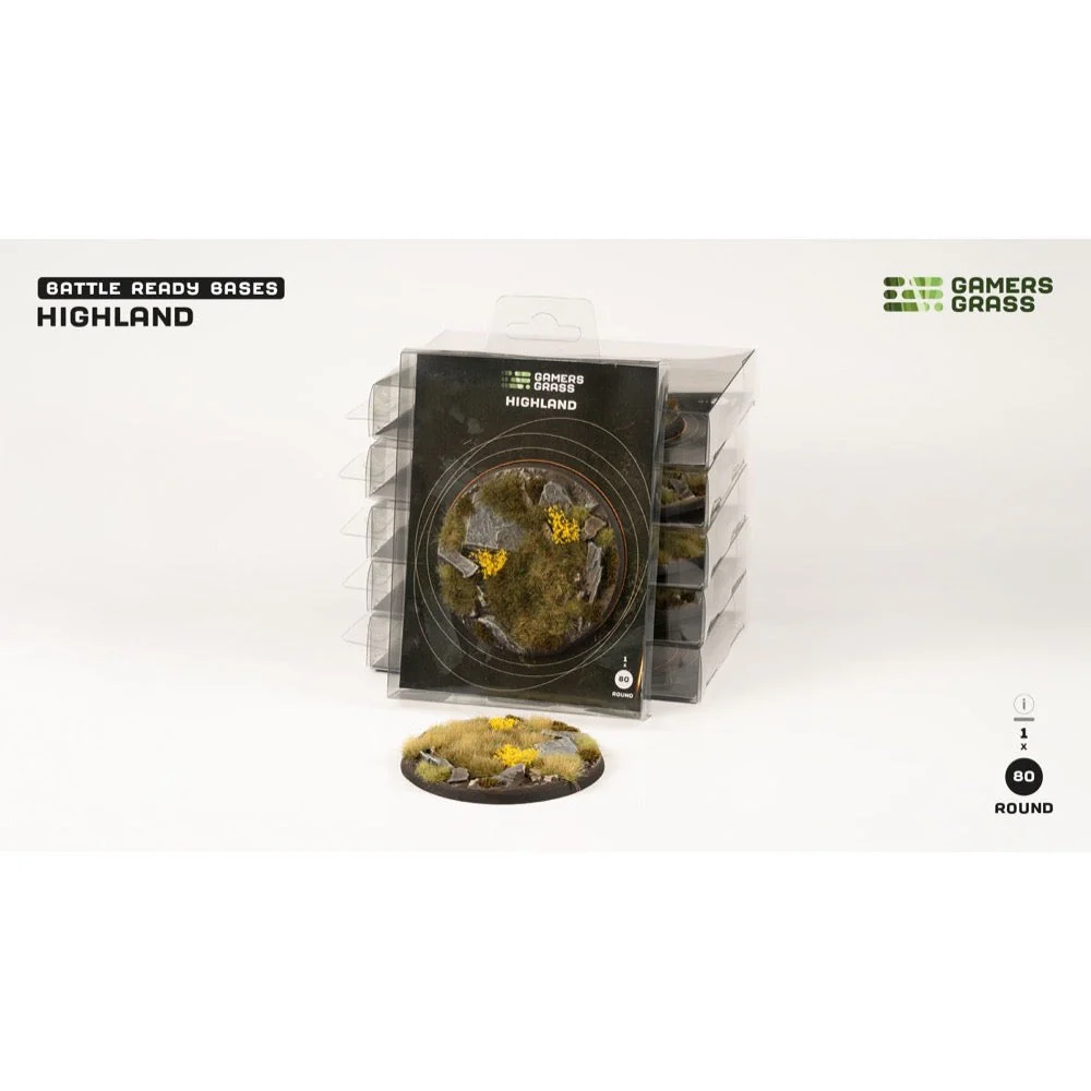 Gamers Grass GGB-HLR80 Highland Bases Round 80mm 1pc - Image 4