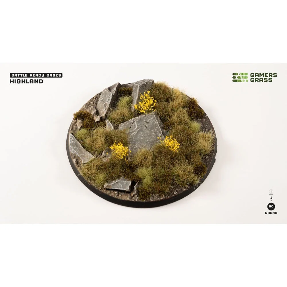 Gamers Grass GGB-HLR90 Highland Bases Round 90mm 1pc