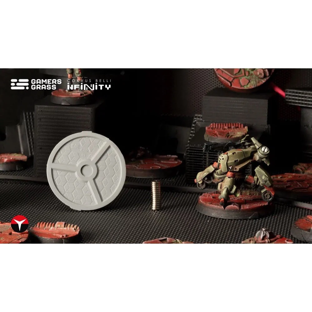 Gamers Grass GGB-NCDR40 Nomad Crew Deck Round 40mm 4pc - Image 2