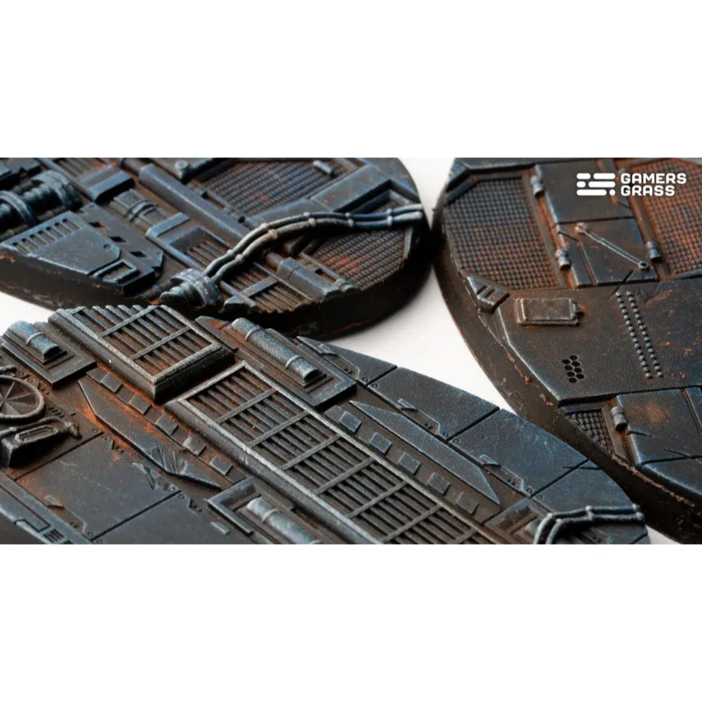 Gamers Grass GGB-SPO75 Spaceship Corridor Bases Oval 75mm 3pc - Image 4