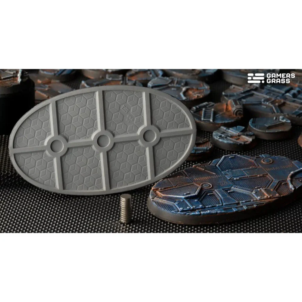 Gamers Grass GGB-SPO90 Spaceship Corridor Bases Oval 90mm 2pc - Image 3