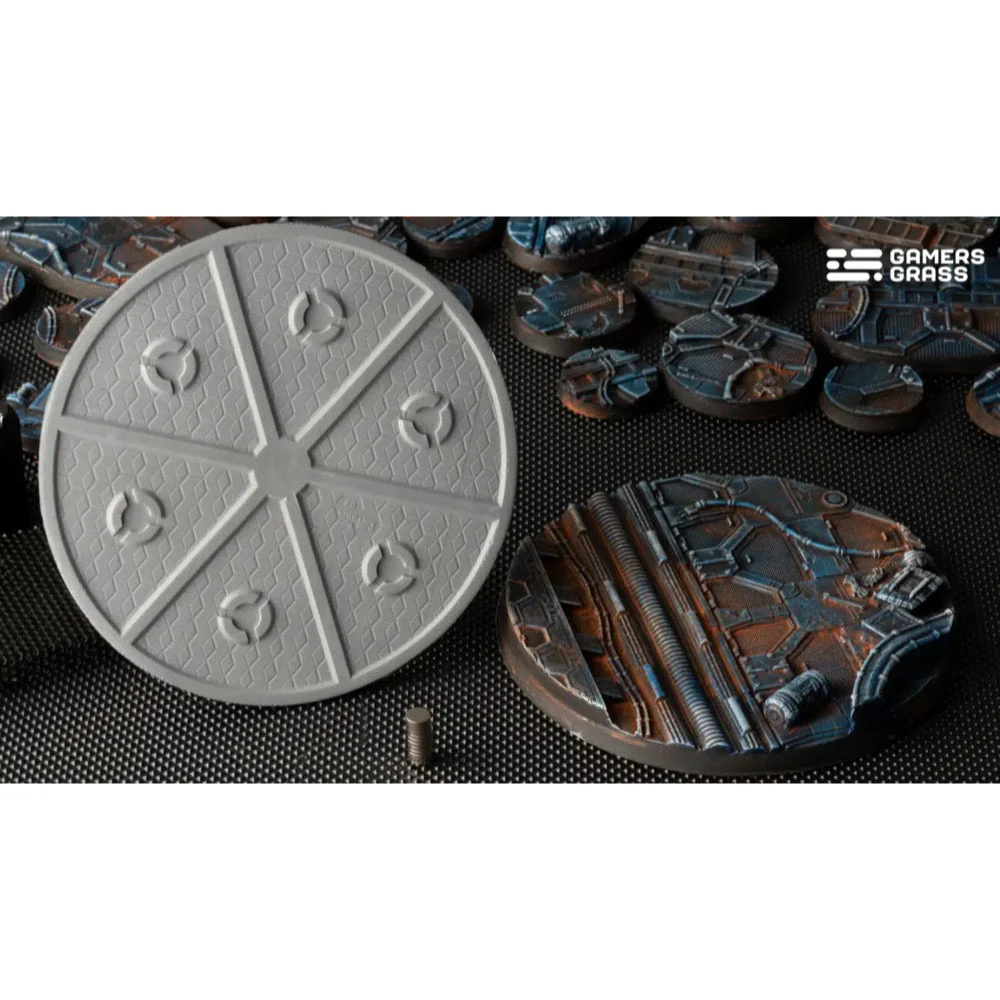 Gamers Grass GGB-SPR100 Spaceship Corridor Bases Round 100mm 1pc - Image 3