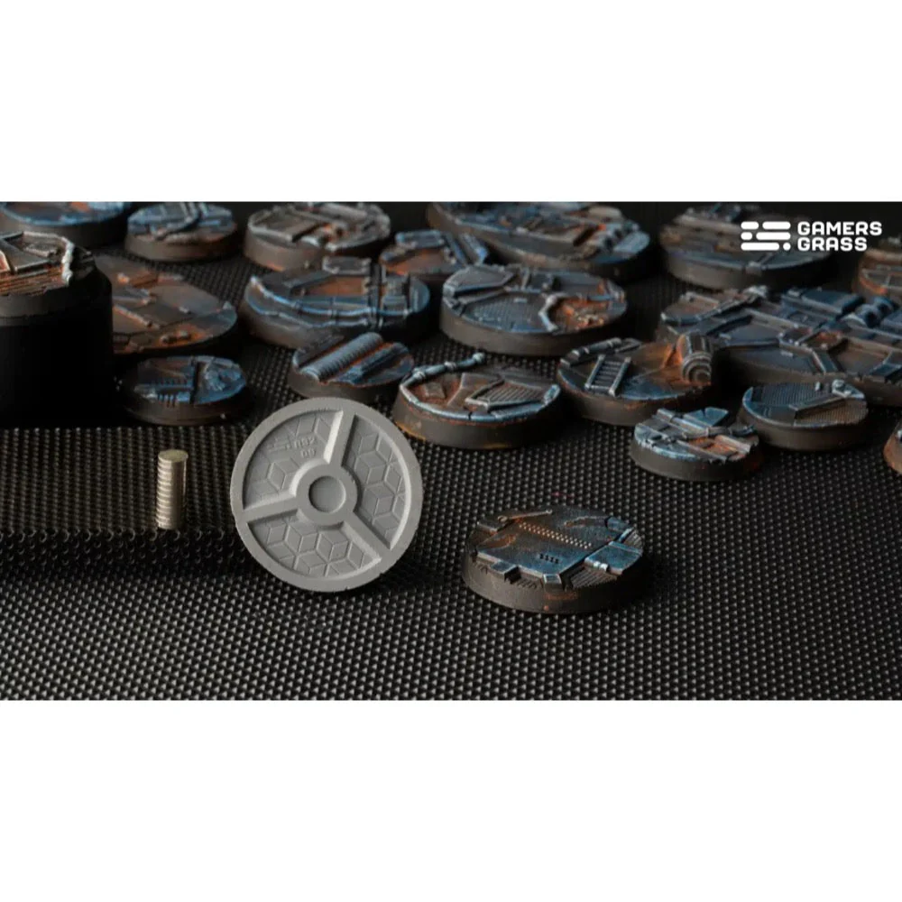 Gamers Grass GGB-SPR32 Spaceship Corridor Bases Round 32mm 8pc - Image 3
