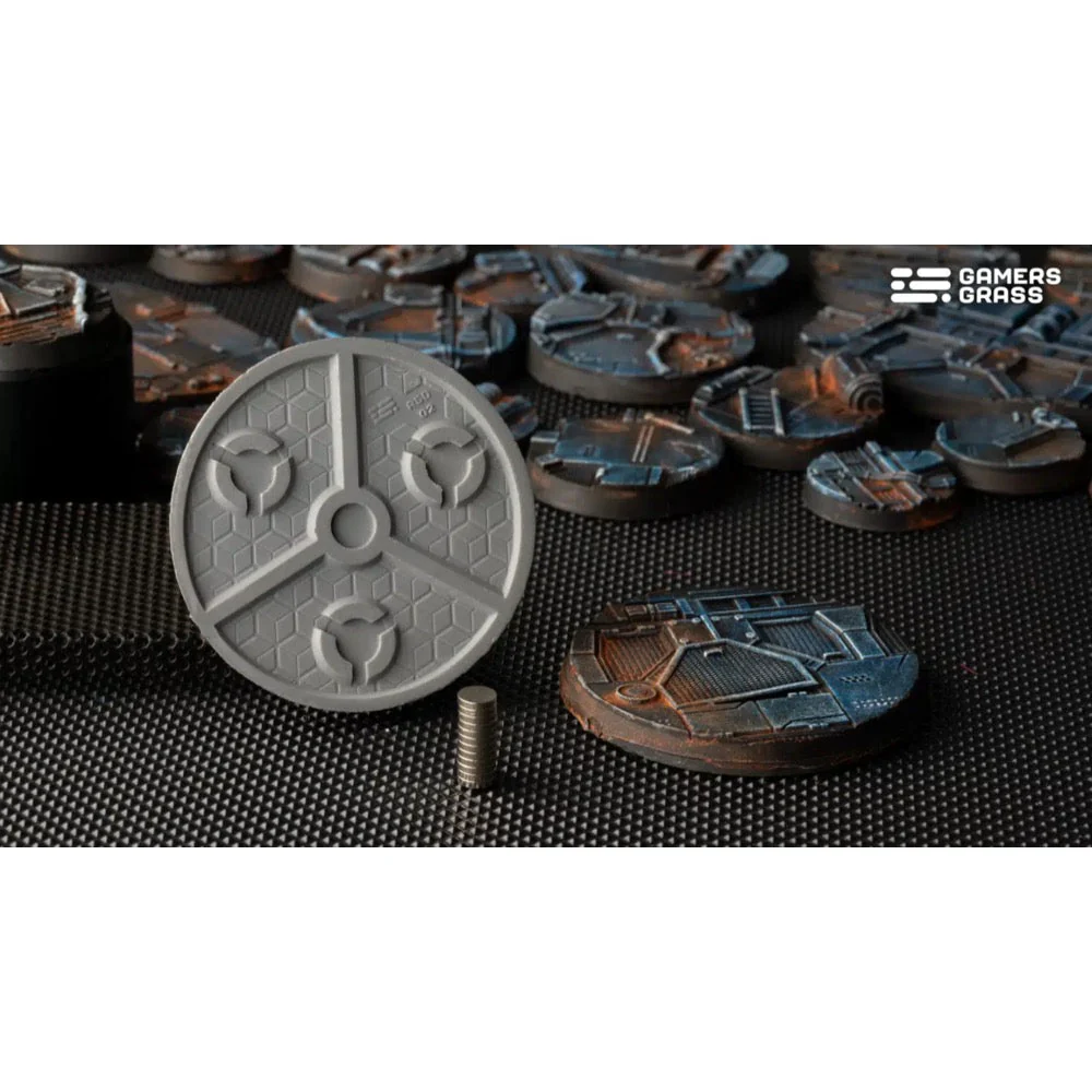 Gamers Grass GGB-SPR50 Spaceship Corridor Bases Round 50mm 3pc - Image 3