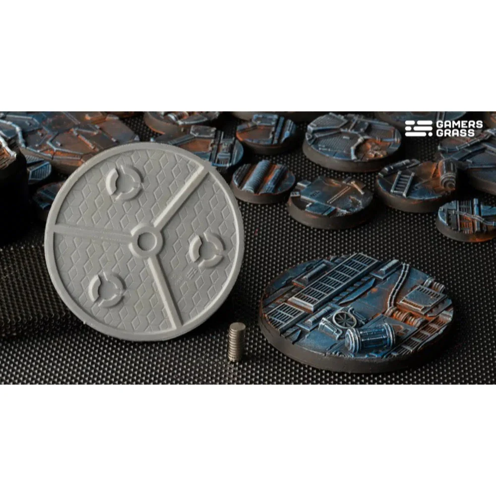 Gamers Grass GGB-SPR60 Spaceship Corridor Bases Round 60mm 2pc - Image 3