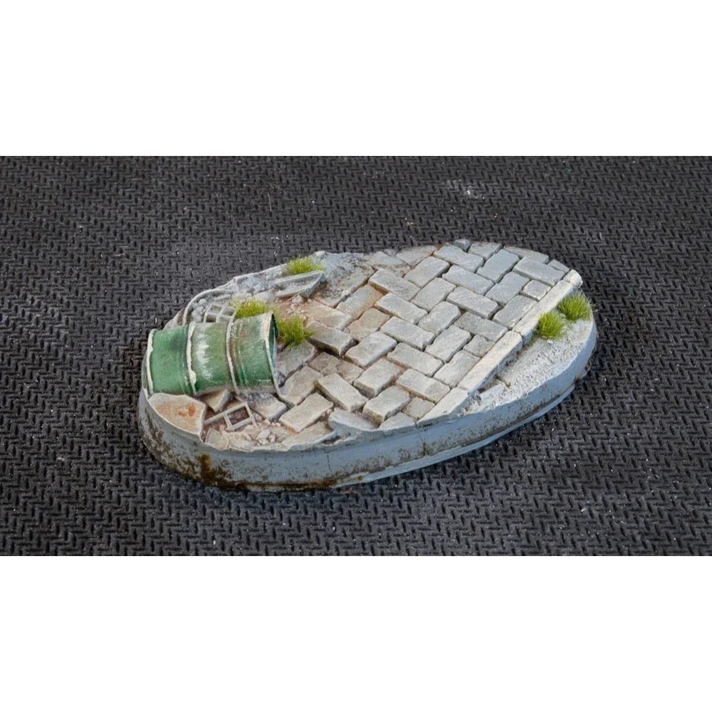 Gamers Grass GGB-UWO60 Battle Ready Urban Warfare Bases Oval 60mm 4pc - Image 6
