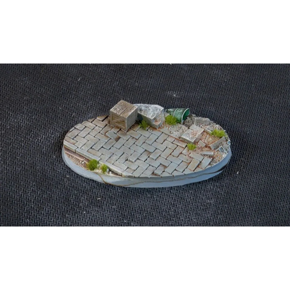 Gamers Grass GGB-UWO75 Battle Ready Urban Warfare Bases Oval 75mm 3pc - Image 2