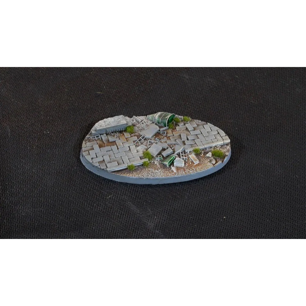 Gamers Grass GGB-UWO90 Battle Ready Urban Warfare Bases Oval 90mm 2pc - Image 2