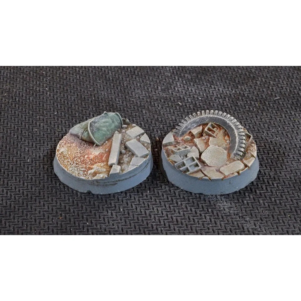 Gamers Grass GGB-UWR25 Battle Ready Urban Warfare Bases Round 25mm 10pc - Image 2