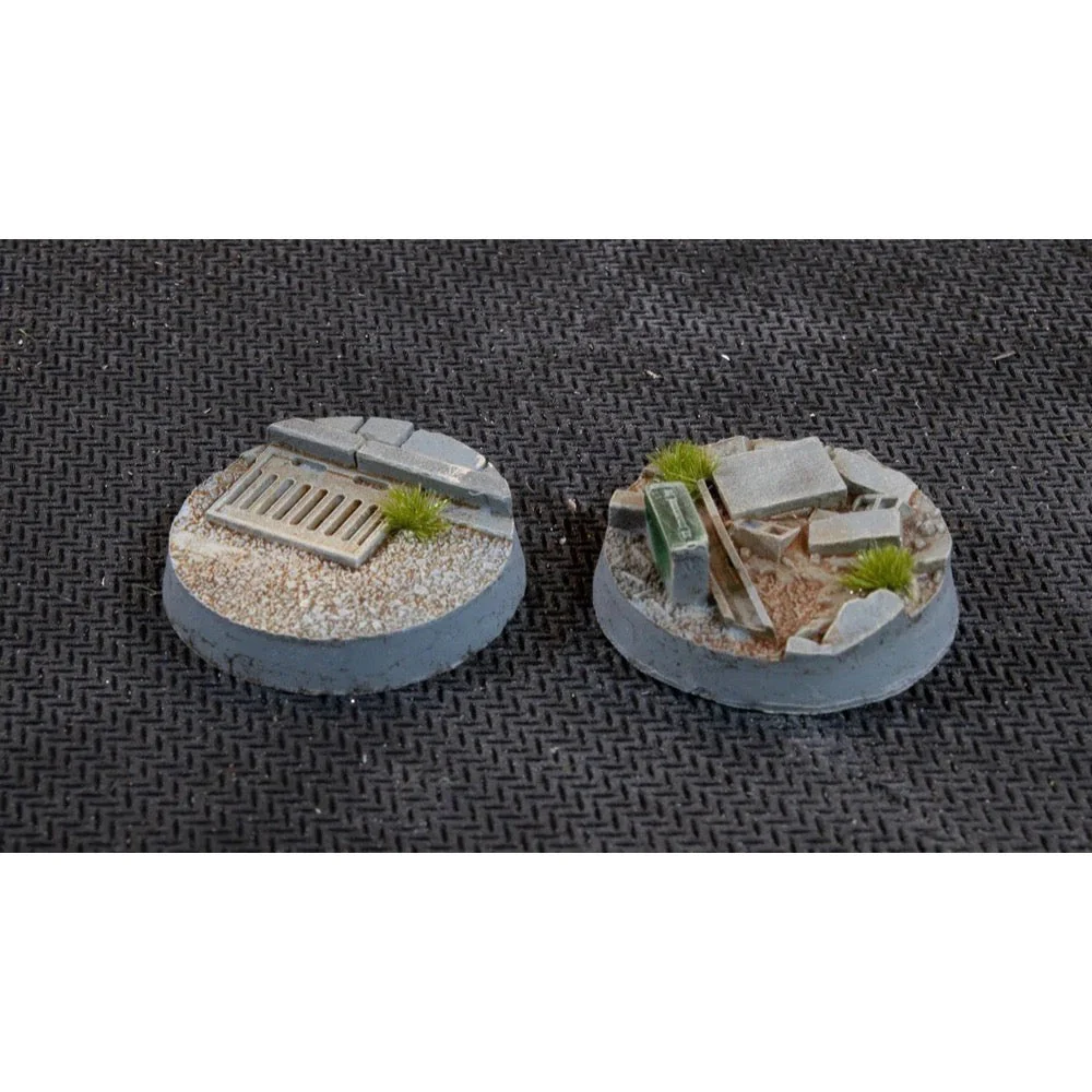 Gamers Grass GGB-UWR25 Battle Ready Urban Warfare Bases Round 25mm 10pc - Image 4