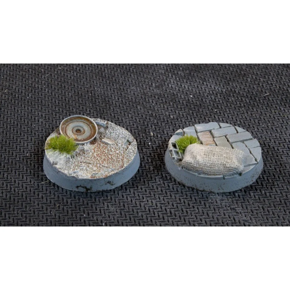 Gamers Grass GGB-UWR25 Battle Ready Urban Warfare Bases Round 25mm 10pc - Image 5