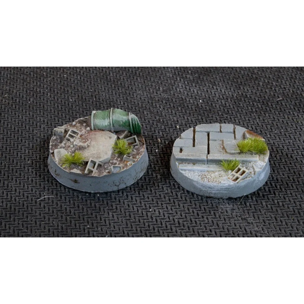 Gamers Grass GGB-UWR25 Battle Ready Urban Warfare Bases Round 25mm 10pc - Image 6