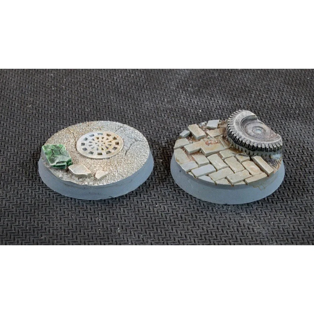 Gamers Grass GGB-UWR32 Battle Ready Urban Warfare Bases Round 32mm 8pc - Image 3