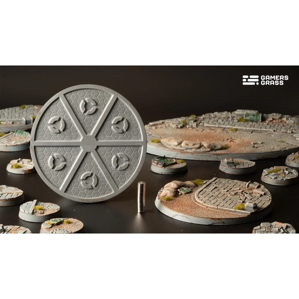 Gamers Grass GGB-UWR80 Urban Warfare Bases Round 80mm 1pc - Image 2