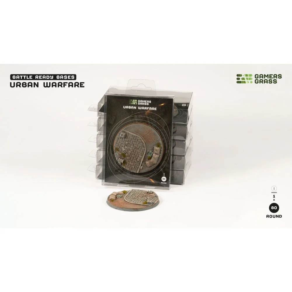 Gamers Grass GGB-UWR80 Urban Warfare Bases Round 80mm 1pc - Image 4