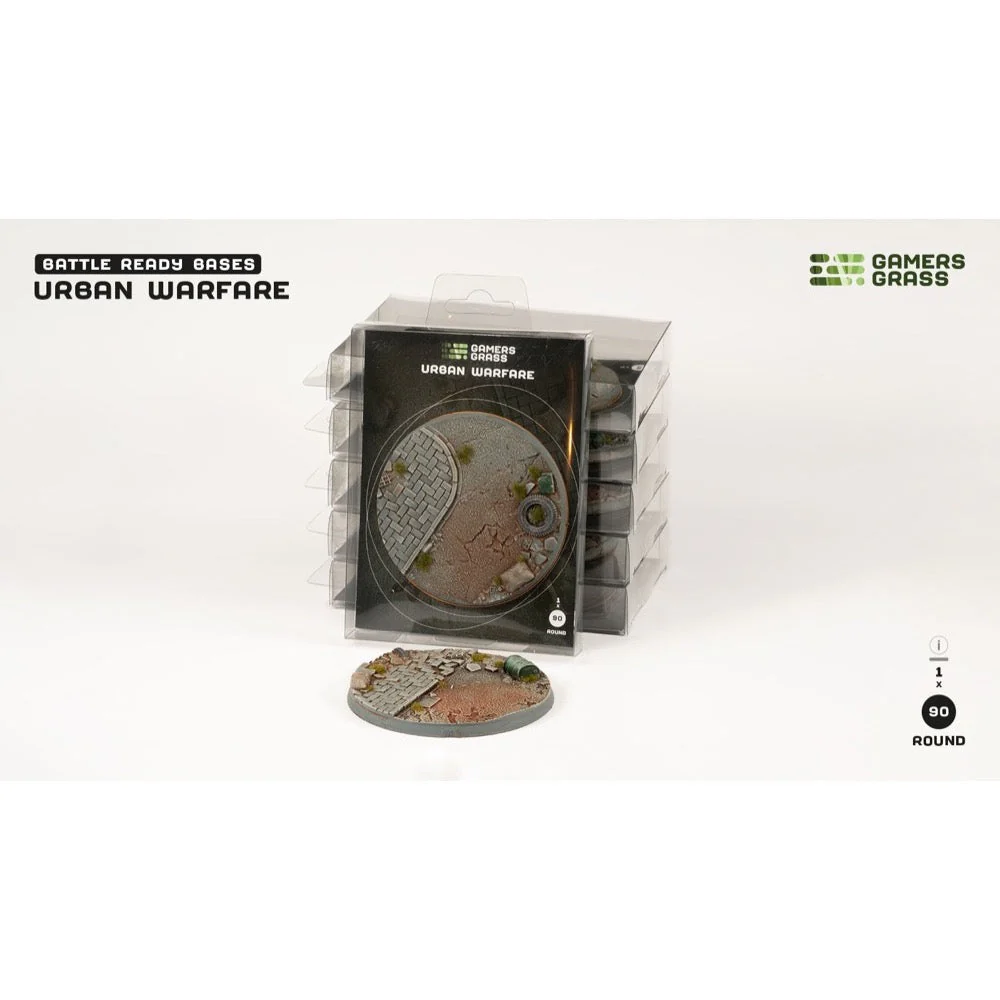 Gamers Grass GGB-UWR90 Urban Warfare Bases Round 90mm 1pc - Image 4