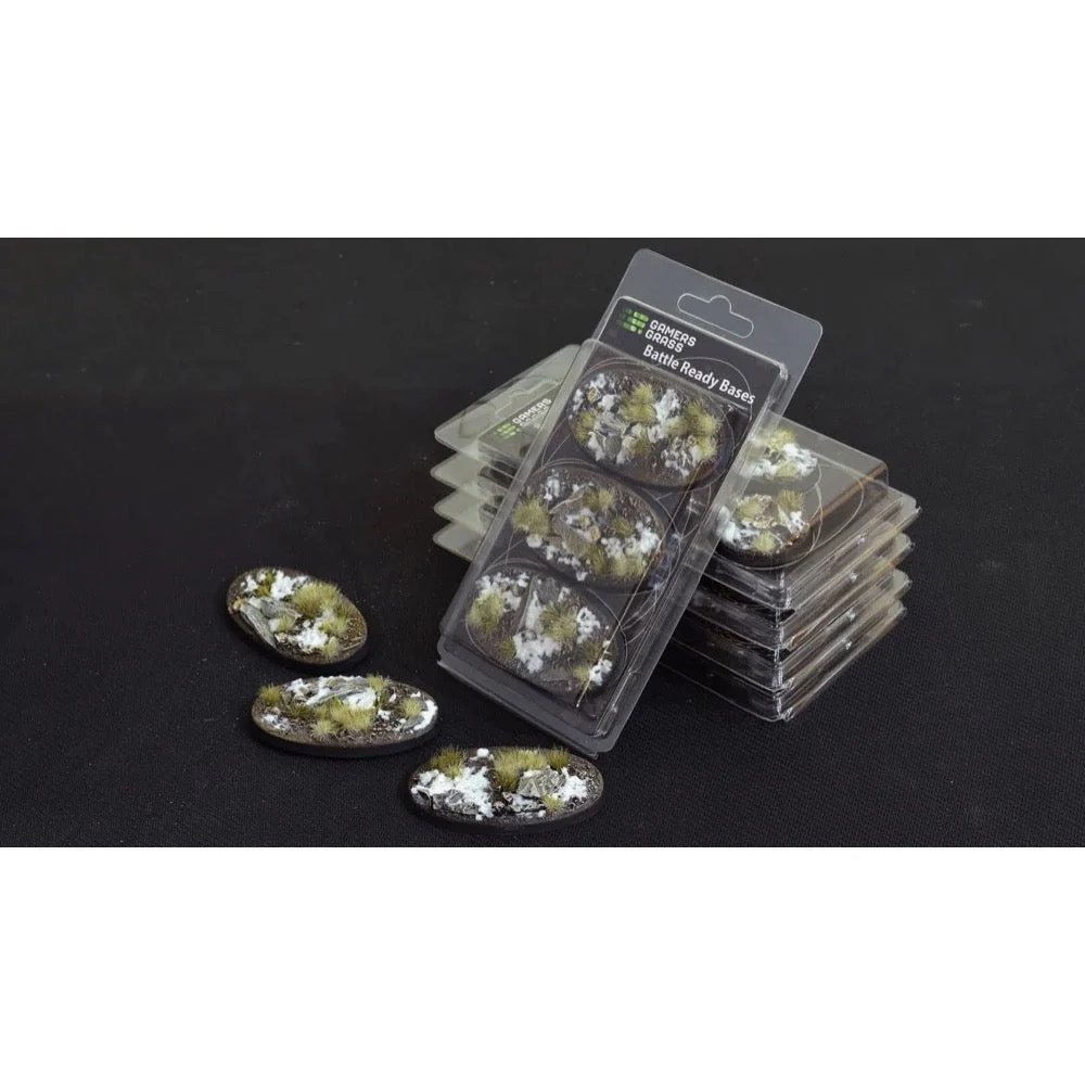 Gamers Grass GGB-WO75 Battle Ready Winter Bases Oval 75mm 3pc - Image 2