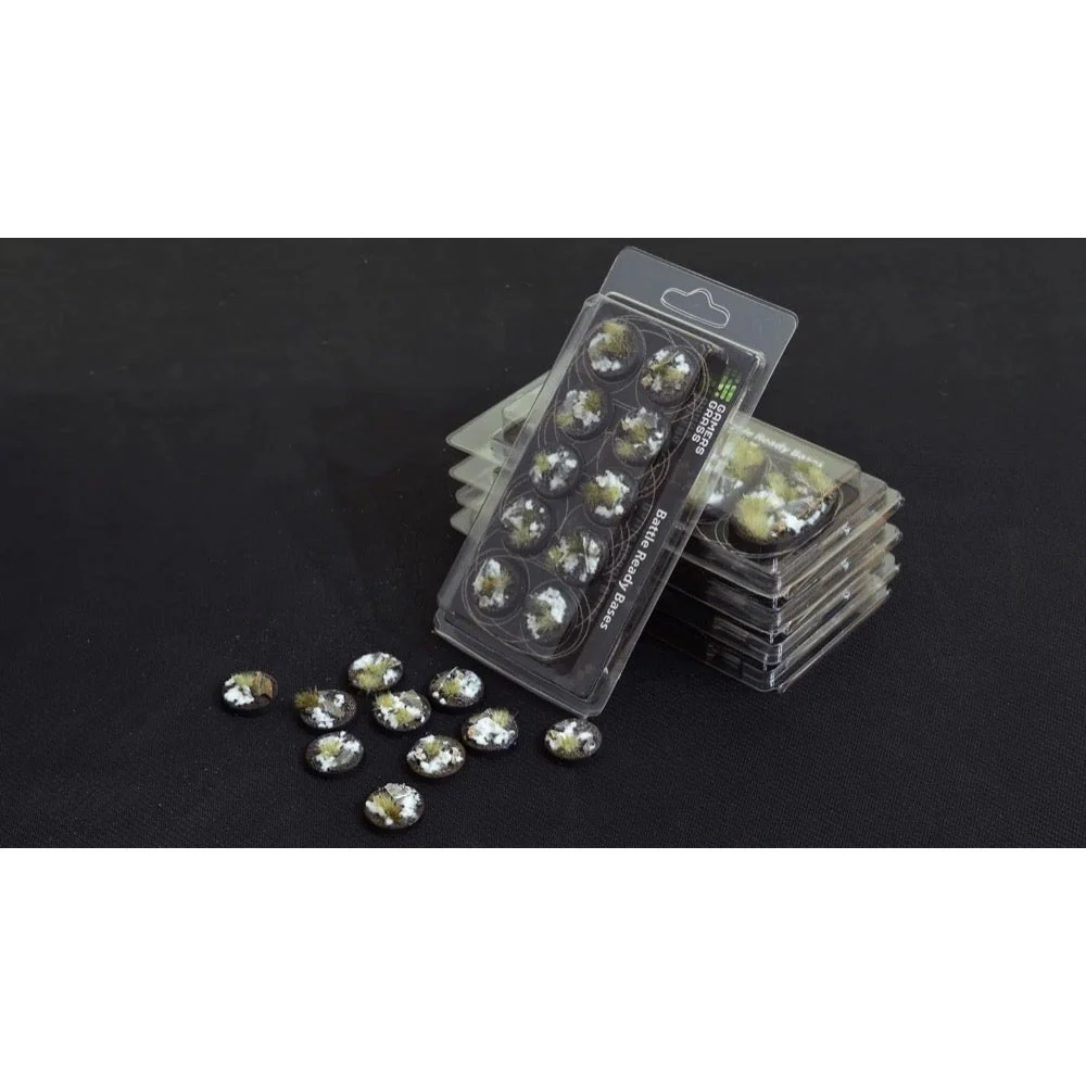 Gamers Grass GGB-WR25 Battle Ready Winter Bases Round 25mm 10pc - Image 2
