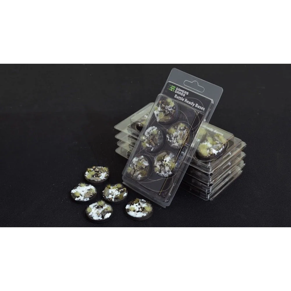 Gamers Grass GGB-WR40 Battle Ready Winter Bases Round 40mm 5pc - Image 2