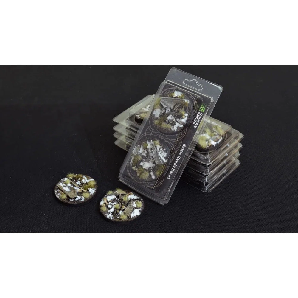 Gamers Grass GGB-WR60 Battle Ready Winter Bases Round 60mm 2pc - Image 2