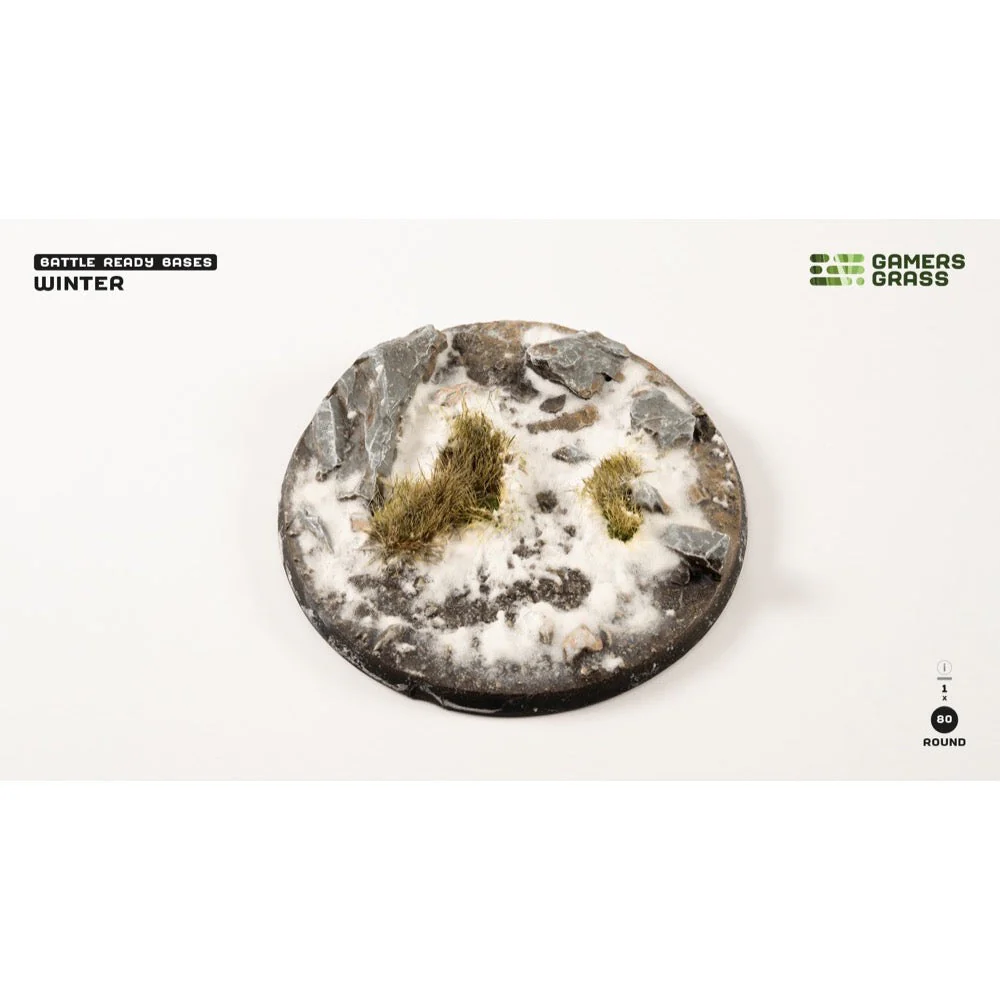 Gamers Grass GGB-WR80 Winter Bases Round 80mm 1pc