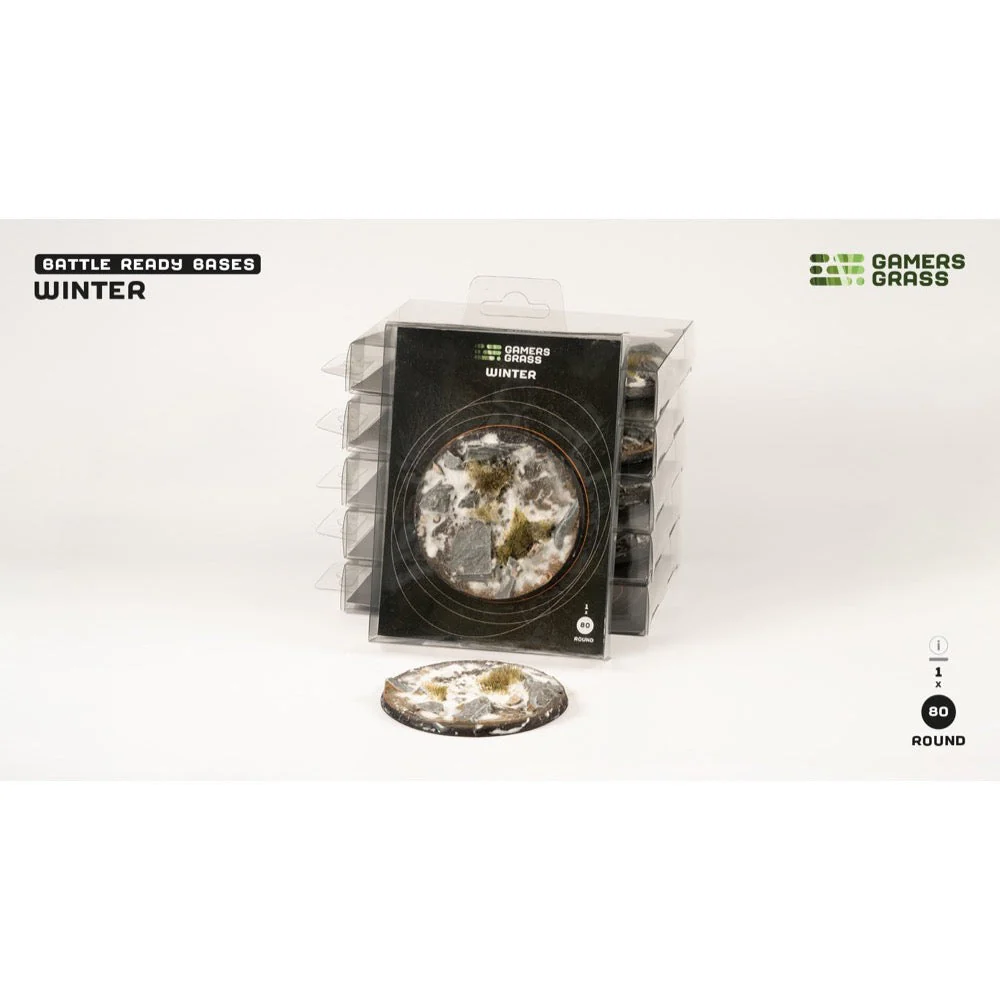 Gamers Grass GGB-WR80 Winter Bases Round 80mm 1pc - Image 4