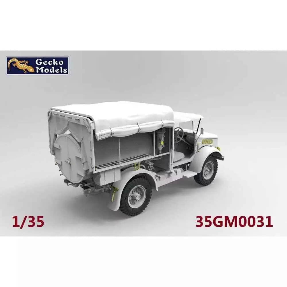 Gecko 35GM0031 1/35 Bedford MWC 15-cwt 4x2 200 Gallon Water Bowser Truck - Image 2